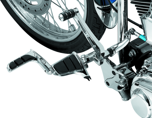 Kuryakyn Swingwing Peg with Male Mount Adapter in Chrome – Stylish and Functional Cruise Peg for Motorcycles
