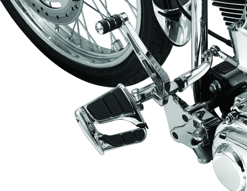 Kuryakyn Swingwing Peg with Male Mount Adapter in Chrome – Stylish and Functional Cruise Peg for Motorcycles