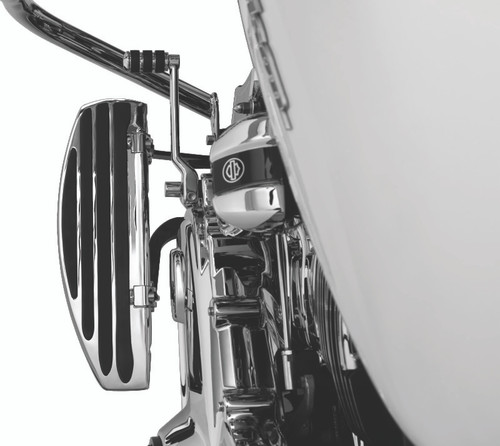 Kuryakyn Floorboard Relocator Brackets for Harley-Davidson Touring Models - Chrome (Part #4609)
