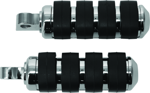 Kuryakyn ISO Peg Small With Male Adapter Chrome Pair – Durable Rubber Grip Inserts for Powersports Vehicles