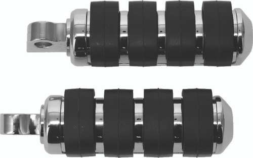 Kuryakyn ISO Peg Small With Male Adapter Chrome Pair – Durable Rubber Grip Inserts for Powersports Vehicles
