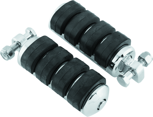 Kuryakyn ISO Peg Large with Male Adapter Chrome – Durable Rubber Grip Inserts for Powersports