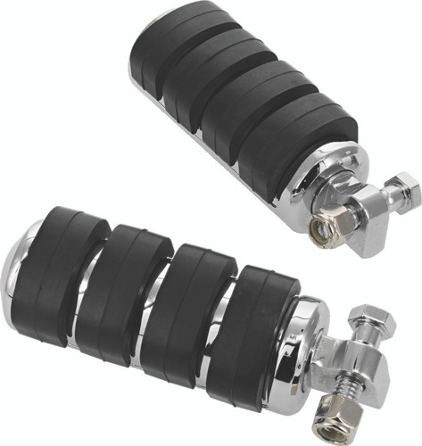 Kuryakyn ISO Peg Large with Male Adapter Chrome – Durable Rubber Grip Inserts for Powersports