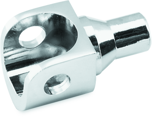 Kuryakyn Female Peg Adapter for 5/8 inch Square Mounts - Chrome (Pair)
