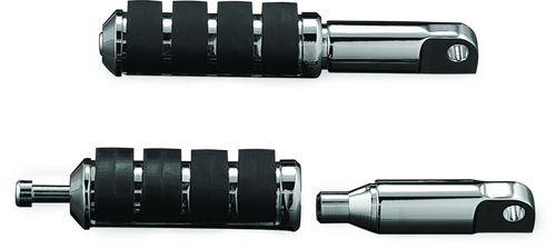 Kuryakyn Male Mount 2-1/2 Inch Footpeg Extension Chrome (Pair) for Harley-Davidson and Metric Bikes