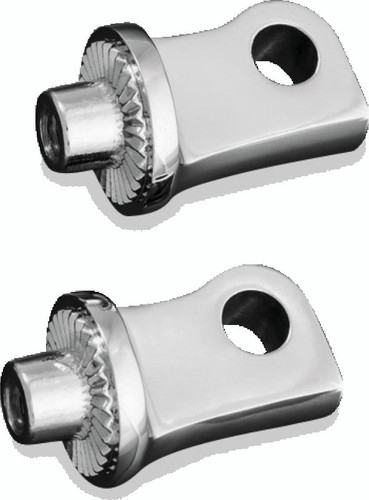 Kuryakyn Splined Peg Adapter Chrome Part 8884 for Harley Davidson Sportster Models