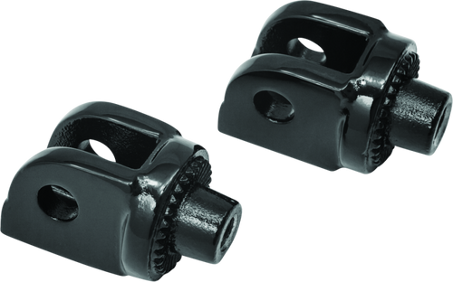 Kuryakyn Splined Adapter Mount in Gloss Black for Honda Gold Wing, Suzuki M50 & More - Part 8889