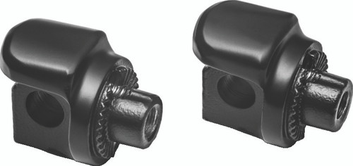 Kuryakyn Non-Pivot Splined Peg Adapter for Harley-Davidson Models - Black