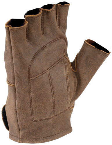 Kuryakyn Leather Buster Vintage Shorty Gloves Black - XL