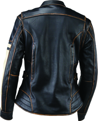 Kuryakyn Leather By River Road Dame Vintage Leather Jacket for Women - Small