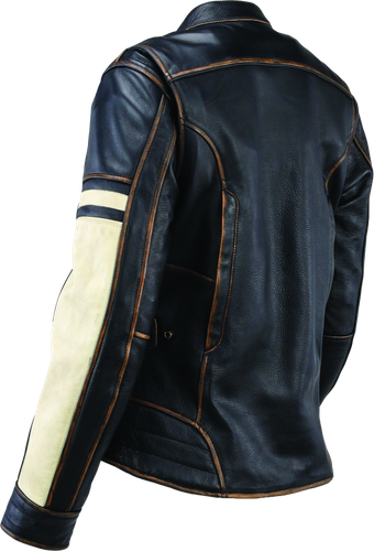 Kuryakyn Leather By River Road Dame Vintage Leather Jacket for Women - Small