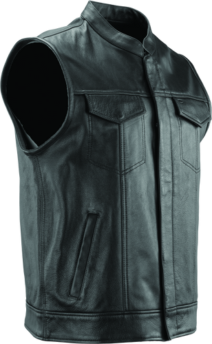 Kuryakyn Leather River Road Vandal Club Vest Black – Small
