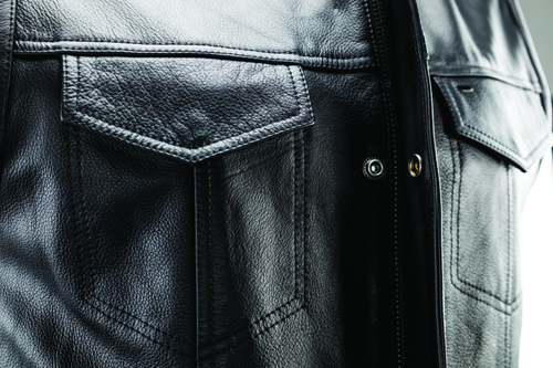 Kuryakyn Leather River Road Vandal Club Vest Black – Small