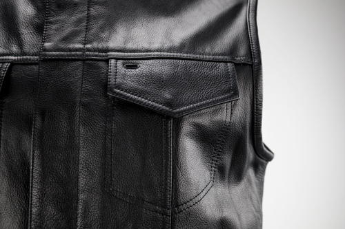 Kuryakyn Leather River Road Vandal Club Vest Black – Small
