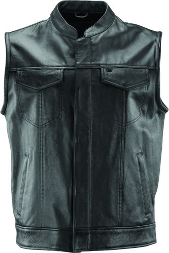 Kuryakyn Leather By River Road Vandal Club Vest Black - Medium