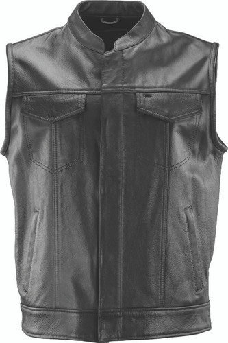 Kuryakyn Leather by River Road Vandal Club Vest Black - 3XL