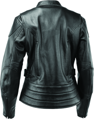 Kuryakyn River Road Race Leather Jacket for Women - Black, Size Small