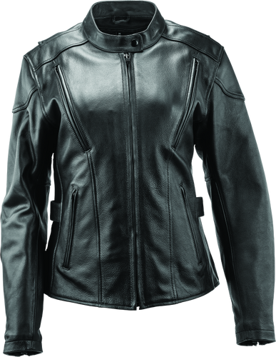 Kuryakyn River Road Race Leather Jacket for Women - Medium