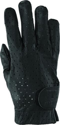 Kuryakyn River Road Tucson Leather Perforated Gloves Black - XL