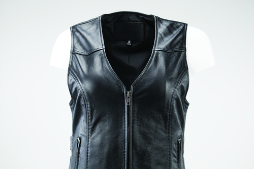 Kuryakyn River Road Plains Leather Vest for Women - Small