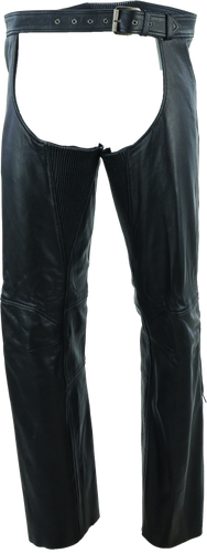 Kuryakyn Leather by River Road Plains Leather Chaps Black - 2XL