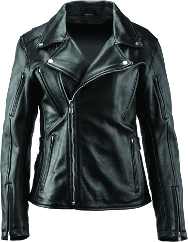 Kuryakyn River Road Ironclad Classic Leather Jacket for Women – Black, XL