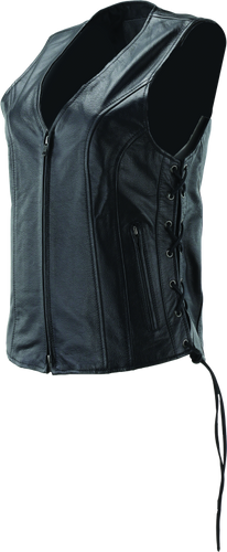 Kuryakyn Leather by River Road Sapphire Leather Vest for Women - Small