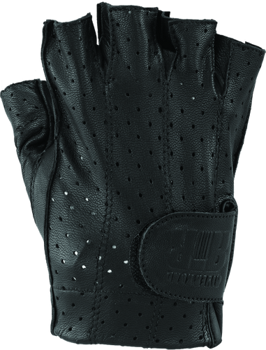 Kuryakyn Leather River Road Tucson Shorty Gloves for Men - Large Black