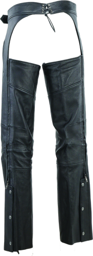 Kuryakyn River Road Longhaul Leather Chaps for Powersports - Large