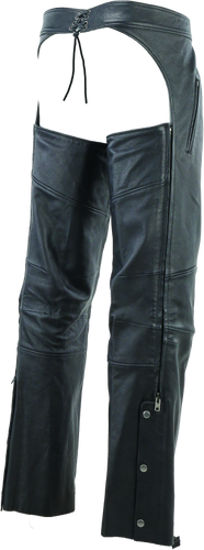 Kuryakyn River Road Longhaul Leather Chaps for Powersports - Large