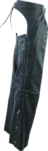 Kuryakyn River Road Longhaul Leather Chaps for Powersports - Large