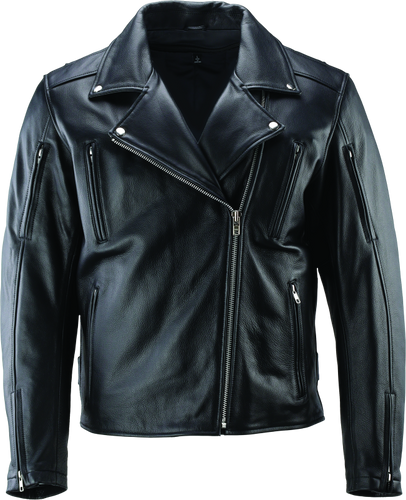 Kuryakyn River Road Ironclad Classic Leather Motorcycle Jacket - Small
