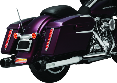 Kuryakyn Billet Antenna Round/Grooved Chrome for Harley Davidson Touring Models