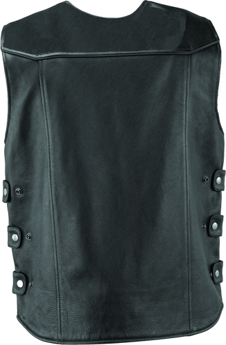 Kuryakyn River Road Plains Leather Vest for Powersports - Small