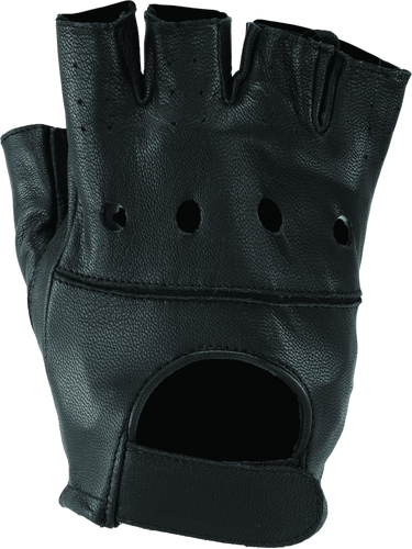 Kuryakyn Leather by River Road Diamond Shorty Gloves for Women - Black, XL