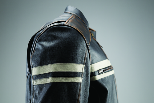 Kuryakyn Leather River Road Hoodlum Vintage Leather Jacket for Powersports, Small