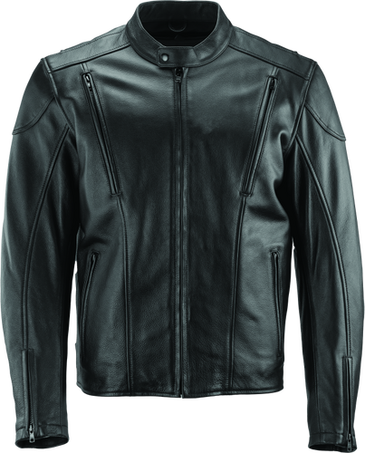 Kuryakyn River Road Race Leather Jacket for Powersports - XL