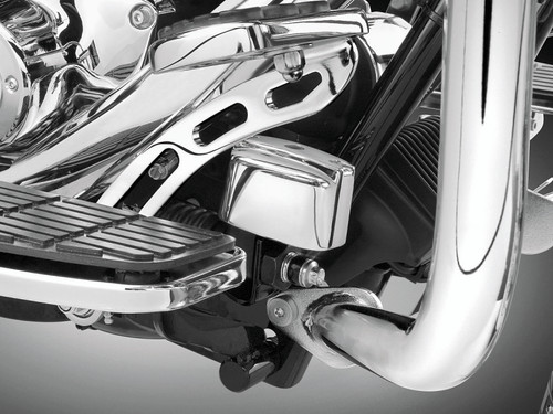 Kuryakyn Rear Master Cylinder Cover for Harley Davidson Touring and Softail Models – Chrome (Part #9128)