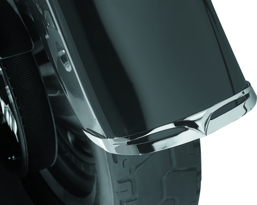 Kuryakyn Fender Tip Rear Fender for 1990-2006 Harley Davidson Fat Boy Models Chrome – Easy-to-Install Ding Cover
