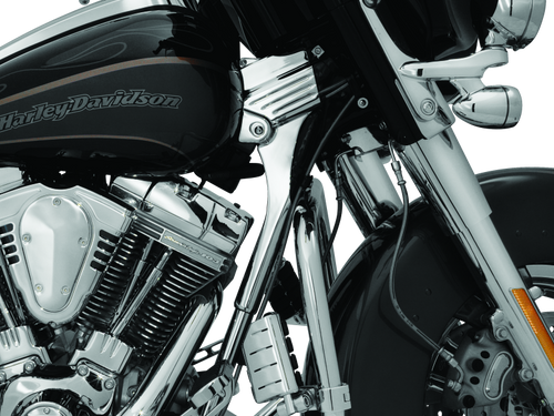 Kuryakyn Deluxe Neck Cover Kit for 1995-2005 Harley Davidson Touring Models Chrome – Part #8146