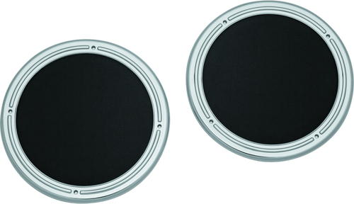 Kuryakyn Rear Speaker Accents for 2014-2016 Harley Davidson Touring Models Chrome Part #7376