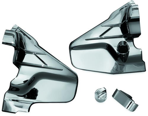 Kuryakyn Louvered Transmission Cover for Honda GL1800 (2001-2016) with Chrome Finish