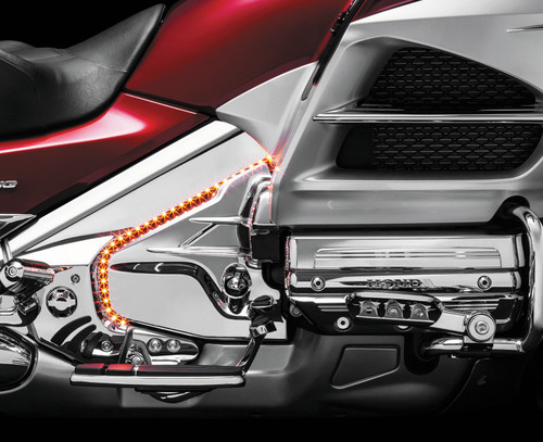 Kuryakyn Louvered Transmission Cover for Honda GL1800 (2001-2016) with Chrome Finish