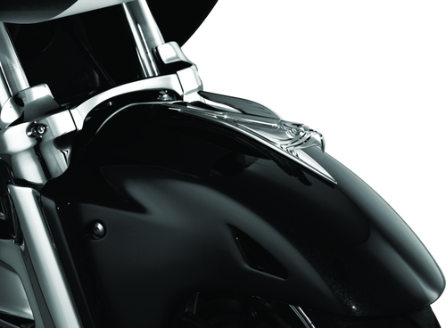 Kuryakyn Deco Eagle Fender Ornament 01-22 Honda GL1800 Chrome - Classic Motorcycle Accent
