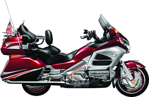 Kuryakyn Deco Eagle Fender Ornament 01-22 Honda GL1800 Chrome - Classic Motorcycle Accent