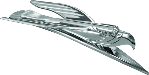 Kuryakyn Deco Eagle Fender Ornament 01-22 Honda GL1800 Chrome - Classic Motorcycle Accent
