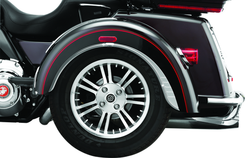 Kuryakyn Top Fender Accent for Trikes – Chrome Finish for Harley Davidson FLHTCUTG & FLHXXX Models