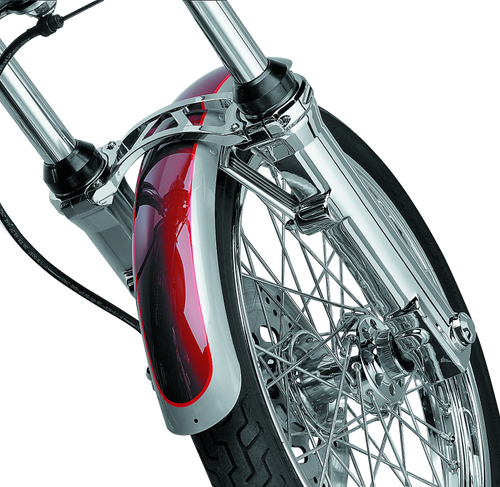 Kuryakyn Fork Skins for 2004 and Up Harley Davidson XL Models – Chrome Finish, Part #7202