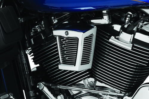 Kuryakyn Hypercharger ES Horn Cover Chrome - Customizable Powersports Accessory
