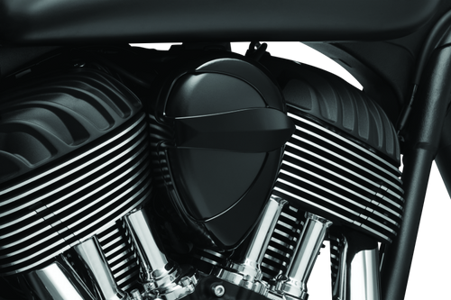 Kuryakyn Horn Cover John Shope Series for Indian Big Twins - Black